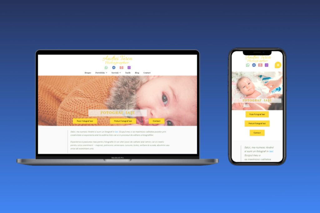 Andreiturca.ro Realizare Site Nou Fotograf - Imagine De Coperta