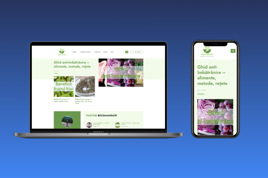 Retetasanatatii.ro Realizare Site Blog - Imagine Coperta