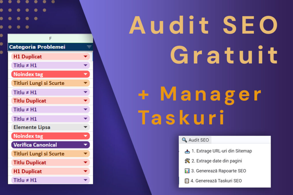 Audit SEO Gratuit - Manager Task-uri Automatizat